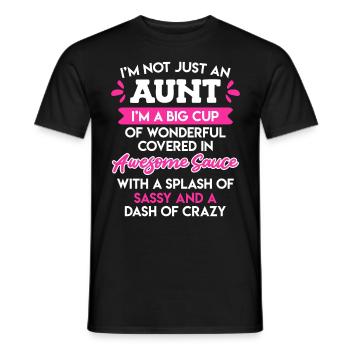 Wundervolle Tante Beste Tante der Welt Tante - Männer T-Shirt - Schwarz - Vorne - AI Model Male 178 light (178cm)
