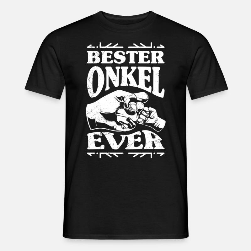 Bester Onkel ever - Männer T-Shirt - Schwarz