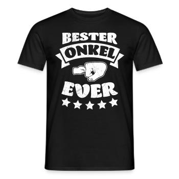 Bester Onkel ever - Männer T-Shirt - Schwarz - Vorne - AI Model Male 178 light (178cm)