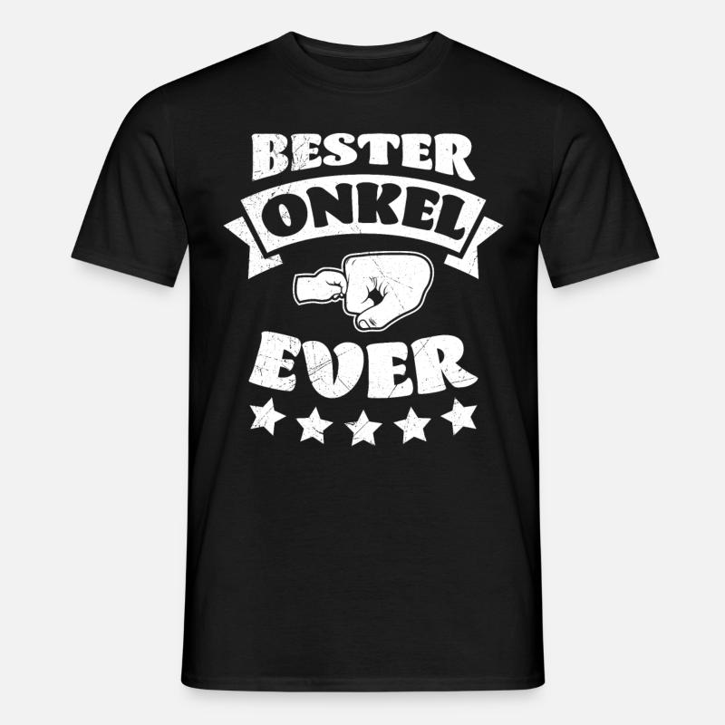 Bester Onkel ever - Männer T-Shirt - Schwarz