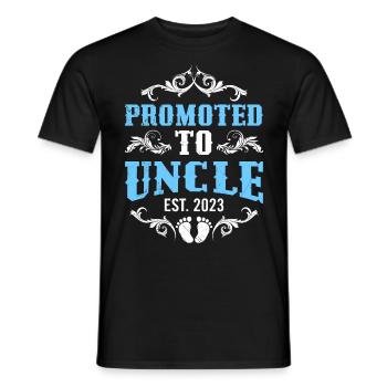 Onkel 2023 - Männer T-Shirt - Schwarz - Vorne - AI Model Male 178 light (178cm)