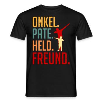 Onkel Pate Held Freund Onkel - Männer T-Shirt - Schwarz - Vorne - AI Model Male 178 light (178cm)