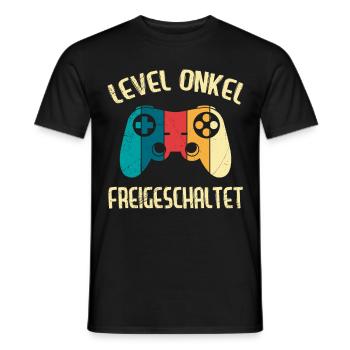 Level Onkel freigeschaltet Onkel - Männer T-Shirt - Schwarz - Vorne - AI Model Male 178 light (178cm)