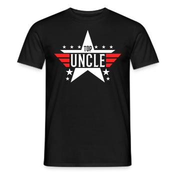 Top Uncle - Men's T-Shirt - black - Front - AI Model Male 178 light (178cm)