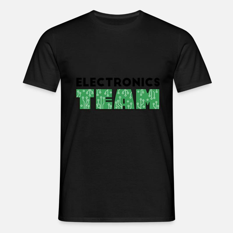 Programmierer - electronics TEAM - Männer T-Shirt - Schwarz