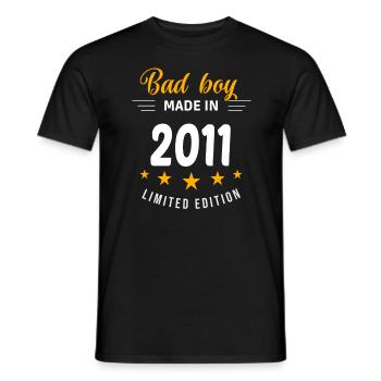 Bad Boy aus dem Jahr 2011 - Männer T-Shirt - Schwarz - Vorne - AI Model Male 178 light (178cm)