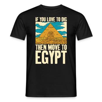 Ils aiment l’égyptien - T-shirt homme - noir - Devant - AI Model Male 178 light (178cm)