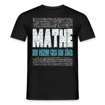 Mathe Mathematiklehrer Mathematikstudent - Männer T-Shirt - Schwarz - Vorne - AI Model Male 178 light (178cm)