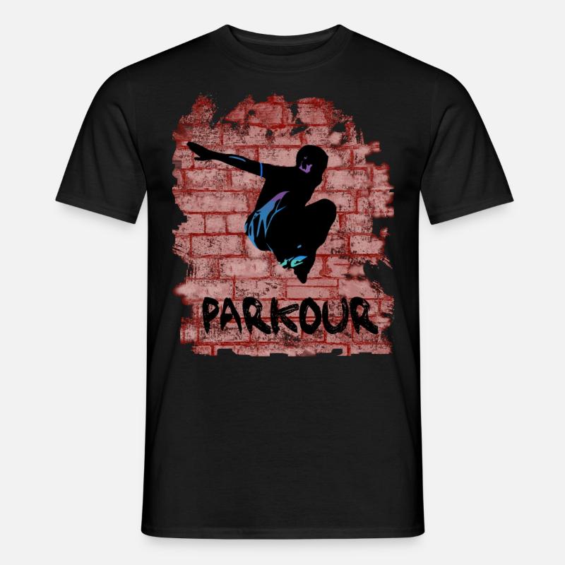 Parkour - Männer T-Shirt - Schwarz
