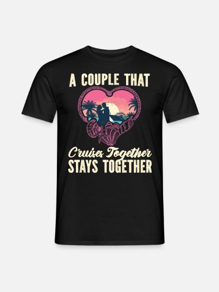 Cruise Ship Vacation Couples - Men's T-Shirt - black