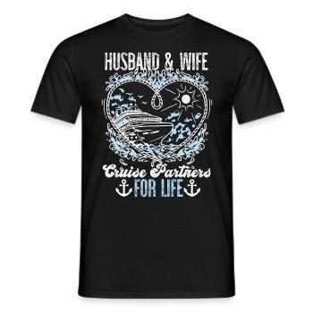 Cruise Ship Vacation Marriage - Männer T-Shirt - Schwarz - Vorne - AI Model Male 178 light (178cm)