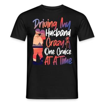 Croisière Vacances Mari Femme - T-shirt homme - noir - Devant - AI Model Male 178 light (178cm)