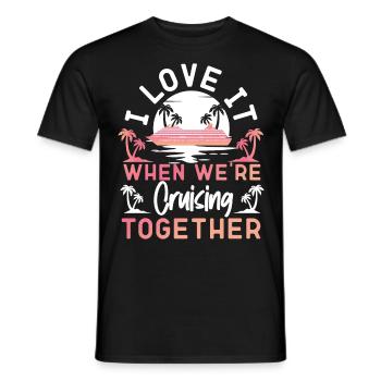 Cruise Ship Vacation Friends - Men's T-Shirt - black - Front - AI Model Male 178 light (178cm)