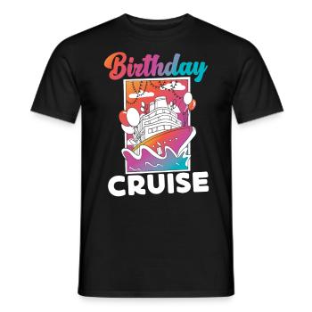 Cruise Ship Vacation Birthday - Männer T-Shirt - Schwarz - Vorne - AI Model Male 178 light (178cm)