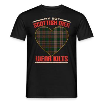 Ecosse Épouse Ecosse - T-shirt homme - noir - Devant - AI Model Male 178 light (178cm)