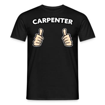 Zimmerer Handwerker Geschenkidee - Männer T-Shirt - Schwarz - Vorne - AI Model Male 178 light (178cm)