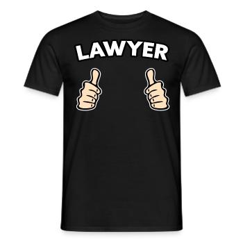 Anwalt Rechtsanwalt Geschenkidee - Männer T-Shirt - Schwarz - Vorne - AI Model Male 178 light (178cm)