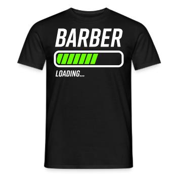 Barbier Barre de chargement - T-shirt homme - noir - Devant - AI Model Male 178 light (178cm)