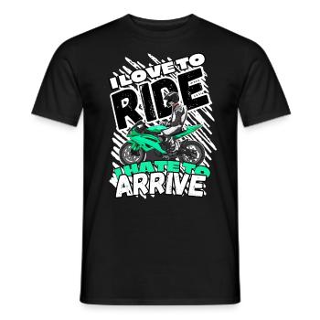 Motorcycle Lifestyle / Motorcycle / Motorcycle biker - Men's T-Shirt - black - Front - AI Model Male 178 light (178cm)