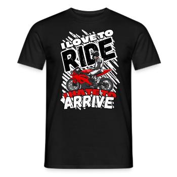 Motorcycle Lifestyle / Motorcycle / Motorcycle biker - Men's T-Shirt - black - Front - AI Model Male 178 light (178cm)