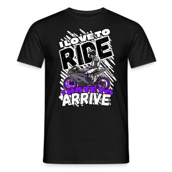 Motorcycle Lifestyle / Motorcycle / Motorcycle biker - Men's T-Shirt - black - Front - AI Model Male 178 light (178cm)