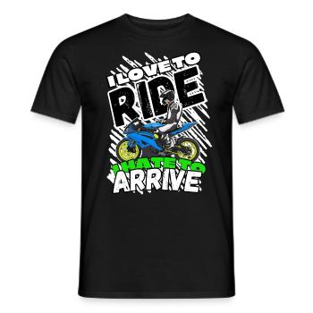 Moto Lifestyle / Moto / Moto motard - T-shirt homme - noir - Devant - AI Model Male 178 light (178cm)