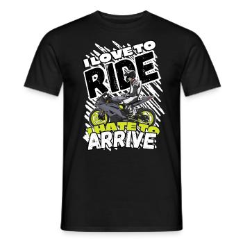 Moto Lifestyle / Moto / Moto motard - T-shirt homme - noir - Devant - AI Model Male 178 light (178cm)