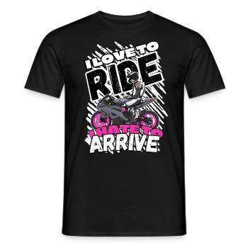 Motorcycle Lifestyle / Motorcycle / Motorcycle biker - Men's T-Shirt - black - Front - AI Model Male 178 light (178cm)
