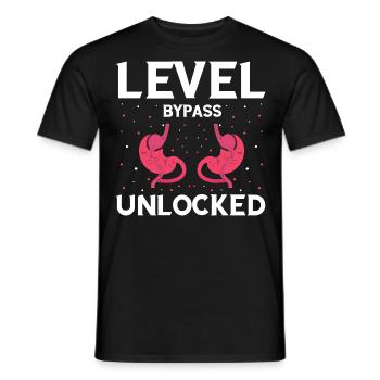 Gastric Bypass and Gastric Bypass Operation Design - Men's T-Shirt - black - Front - AI Model Male 178 light (178cm)