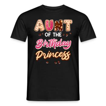 Beste Tante der Welt Geburtstagskind Nichte Tante - Männer T-Shirt - Schwarz - Vorne - AI Model Male 178 light (178cm)