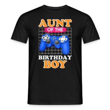 Best Aunt in the World Birthday Child Nephew Aunt - Men's T-Shirt - black - Front - AI Model Male 178 light (178cm)