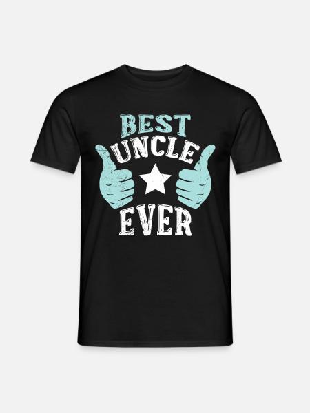 Best Uncle Ever - Men's T-Shirt - black