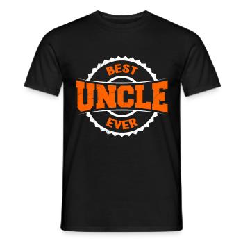 Best Uncle Ever - Men's T-Shirt - black - Front - AI Model Male 178 light (178cm)