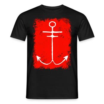 Anker Geschenkidee - Männer T-Shirt - Schwarz - Vorne - AI Model Male 178 light (178cm)