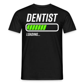 Dentist Loading Bar - Men's T-Shirt - black - Front - AI Model Male 178 light (178cm)