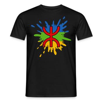 Imazighen Amazigh Berber Flagge Rif Kabylie - Männer T-Shirt - Schwarz - Vorne - AI Model Male 178 light (178cm)