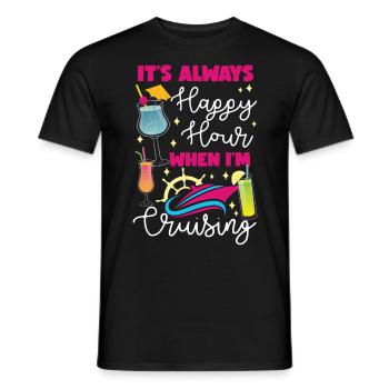 Cruise Ship Vacation Vintage It's - Männer T-Shirt - Schwarz - Vorne - AI Model Male 178 light (178cm)