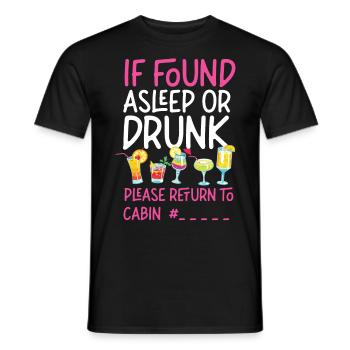 Cruise Ship Vacation Friends - Männer T-Shirt - Schwarz - Vorne - AI Model Male 178 light (178cm)