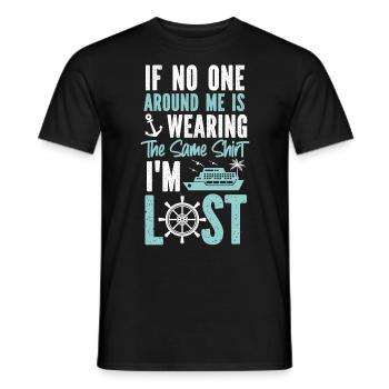 Cruise Ship Vacation Friends - Men's T-Shirt - black - Front - AI Model Male 178 light (178cm)