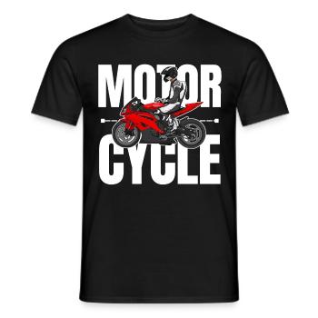 Moto Lifestyle / Moto / Moto motard - T-shirt homme - noir - Devant - AI Model Male 178 light (178cm)