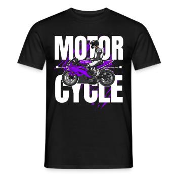 Motorcycle Lifestyle / Motorcycle / Motorcycles biker - Men's T-Shirt - black - Front - AI Model Male 178 light (178cm)