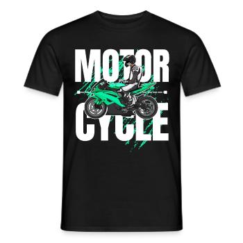 Motorcycle Lifestyle / Motorcycle / Motorcycles biker - Men's T-Shirt - black - Front - AI Model Male 178 light (178cm)