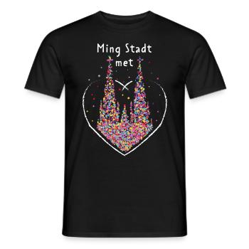 Kölner Karneval Dom Kölle Colonia Fasching Jeck - Männer T-Shirt - Schwarz - Vorne - AI Model Male 178 light (178cm)