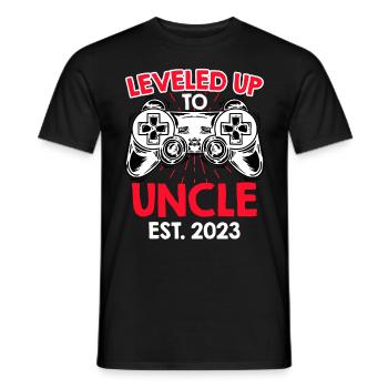 Niveau jusqu’à Oncle 2023 - T-shirt homme - noir - Devant - AI Model Male 178 light (178cm)