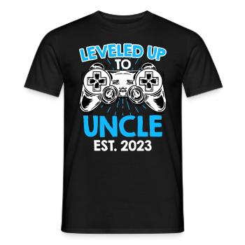 Niveau jusqu’à Oncle 2023 - T-shirt homme - noir - Devant - AI Model Male 178 light (178cm)