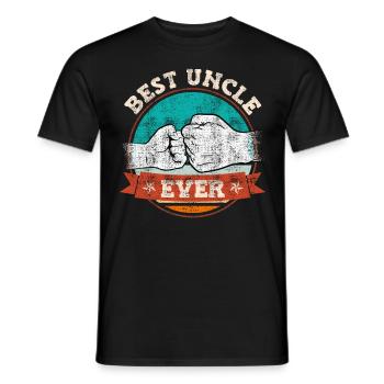 Best Uncle Ever - Men's T-Shirt - black - Front - AI Model Male 178 light (178cm)