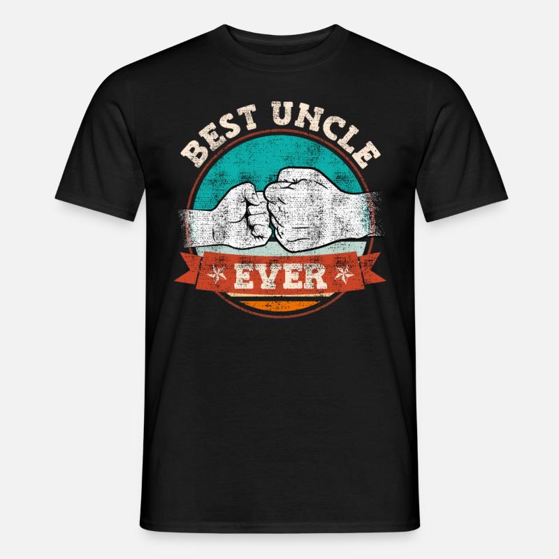 Bester Onkel ever - Männer T-Shirt - Schwarz