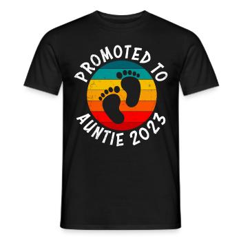 Promu tante Promotion 2023 Meilleure tante - T-shirt homme - noir - Devant - AI Model Male 178 light (178cm)