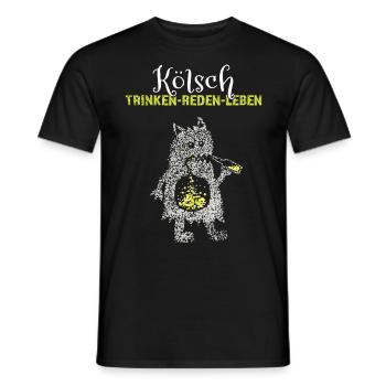 Kölsch Fastelovend Kölner Karneval Kölnerin Kölle - Männer T-Shirt - Schwarz - Vorne - AI Model Male 178 light (178cm)