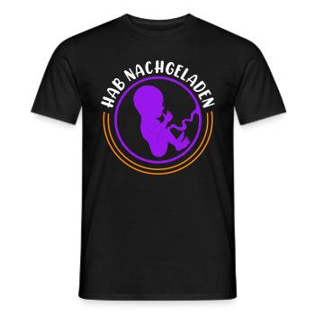Ich habe nachgeladen zweites Kind - Männer T-Shirt - Schwarz - Vorne - AI Model Male 178 light (178cm)